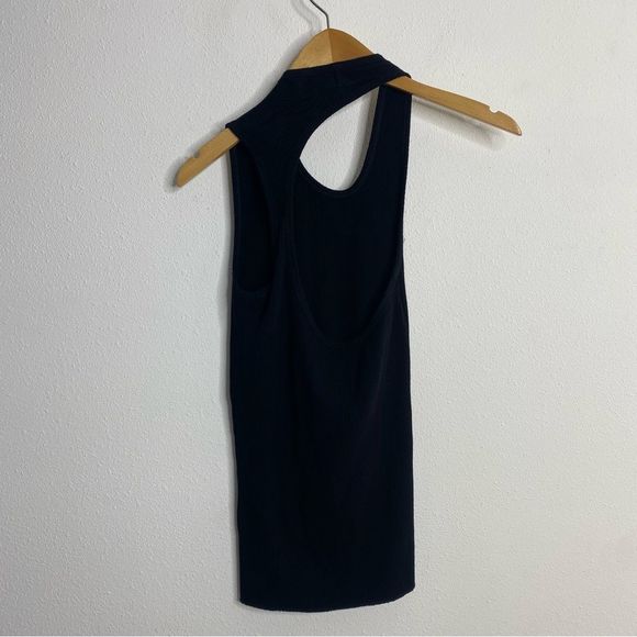 Helmut Lang Black Pulled Asymmetrical Tank Top - Picture 13 of 16